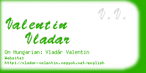 valentin vladar business card